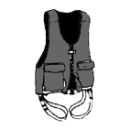 Fallskyddsv&auml;st, storlek L