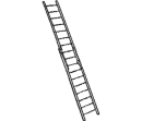 Stege, 2-delad 10,0 meter smal